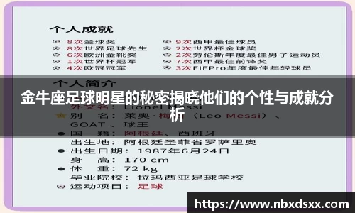 金牛座足球明星的秘密揭晓他们的个性与成就分析